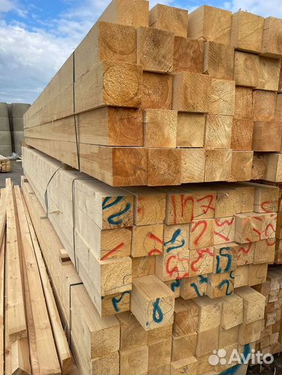 Брус обрезной 100х200х6000мм от производителя