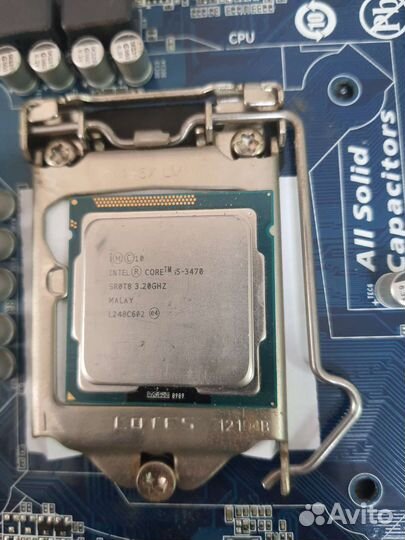 Мать 1155+процессор i5 3470+16gb озу