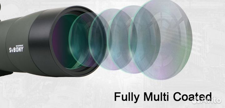 Зрительная труба svbony 20-60х60 с призмой 45 гр