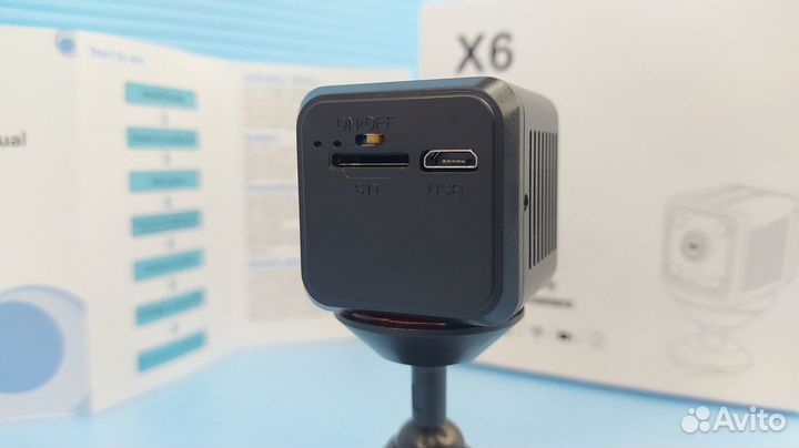 Камера видеонаблюдения wifi/вайфай/вай-фай X6 мини