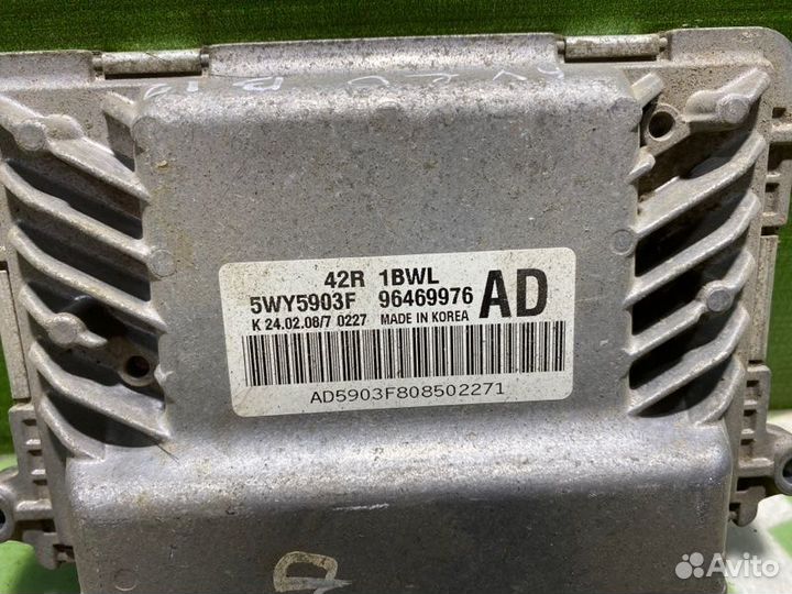 Блок управления двигателем Chevrolet Aveo T250