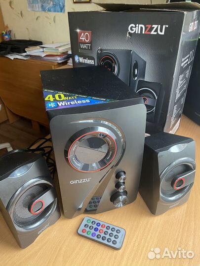 Акустическая система 2.1 Ginzzu GM-406 новая
