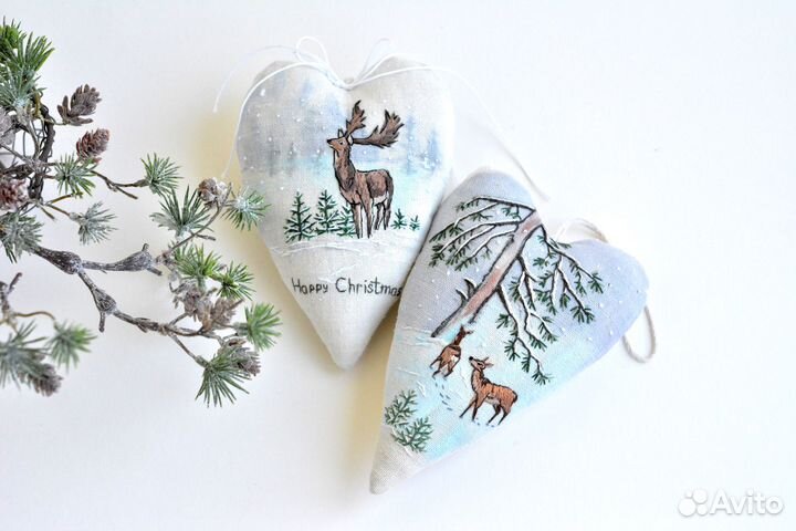 Елочное украшение ручная работа подарок новогодний