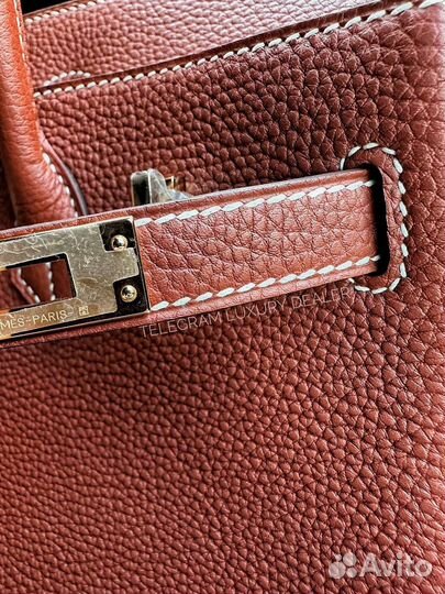 Сумка Hermes Birkin 25 Togo Sienne прожилки