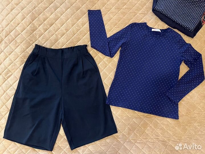 Школьная юбка, шорты, кофты