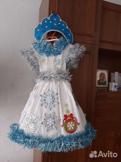 Платье снежинка