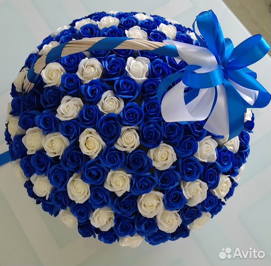 Букет из мыльных роз 151 шт. Мыльные цветы