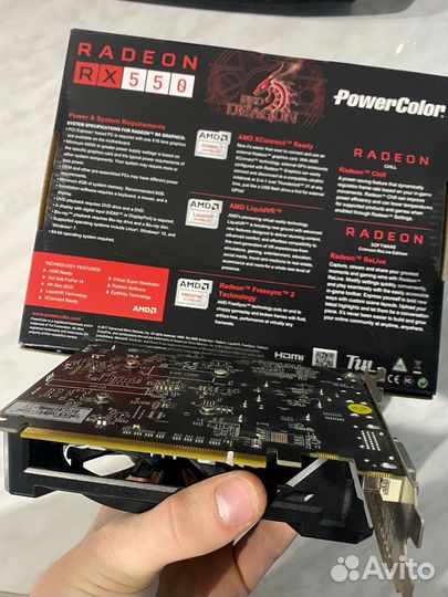 Видеокарта RX550