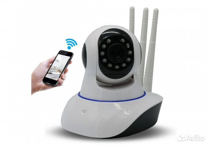 Поворотная Wi-Fi IP-камера видеонаблюдения 1080P