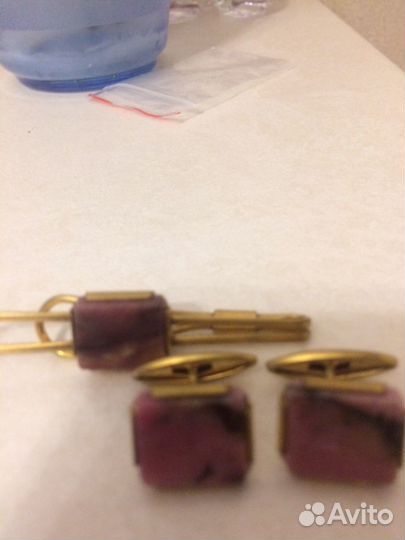Запонки и зажим для галстука СССР