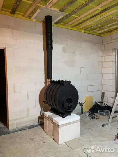 Печь буржуйка, булерьян