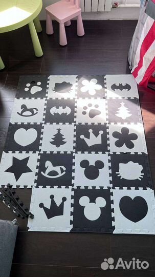 Ковёр пазлы детский тёплый пенка