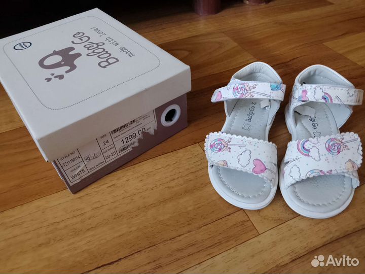 Сандалии для девочек, 24 р baby GO, стелька 15см