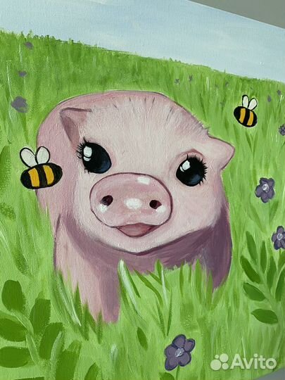 Картина для детской Поросенок
