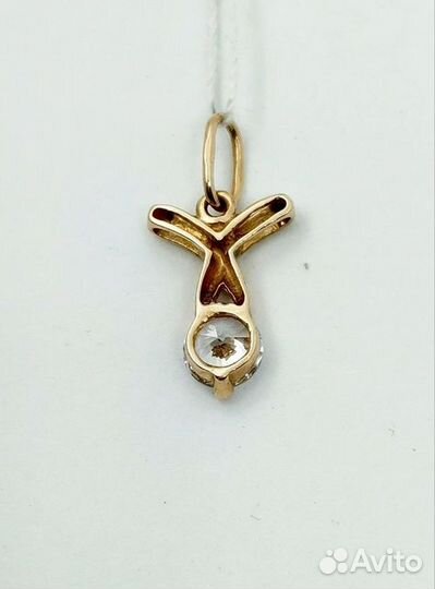 Подвеска с синтетическим камнем Золото