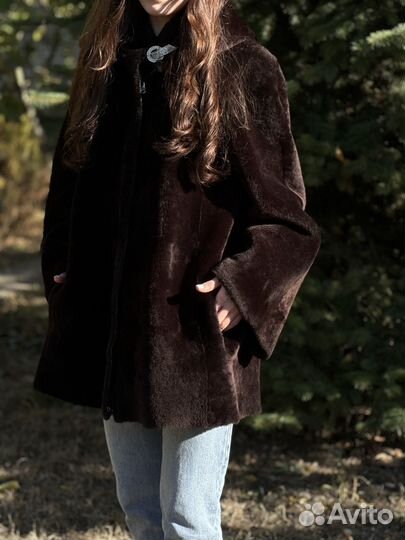 Натуральная новая мутоновая шуба
