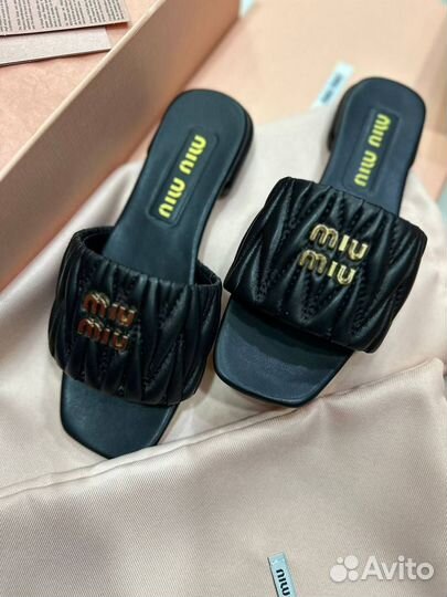 Шлепанцы Miu Miu
