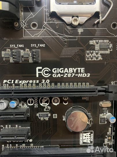 Материнская плата Gigabyte ga-z87-hd3 lga 1150