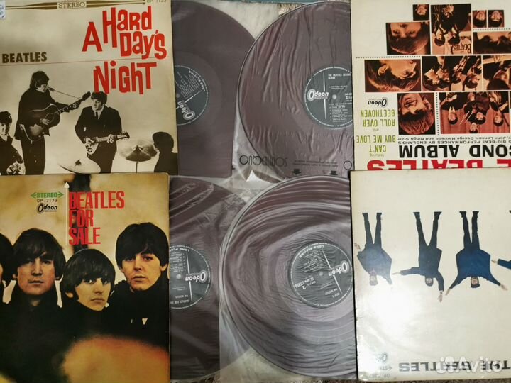 Первопрессы The Beatles, Red vinil, odeon (jap)
