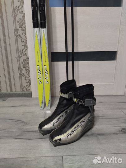 Лыжи беговые Tisa 185/конек/боты 41-42/палки 150