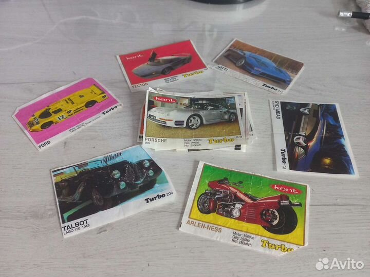 Вкладыши от жвачки турбо