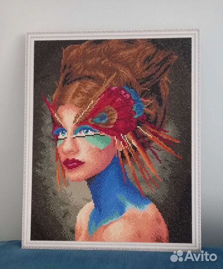 Алмазная мозаика готовая 40*50 на подрамнике