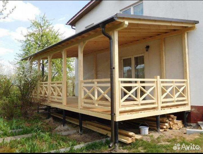 Строительство терраса веранда беседка