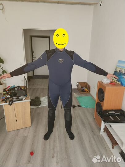 Мокрый гидрокостюм 7мм