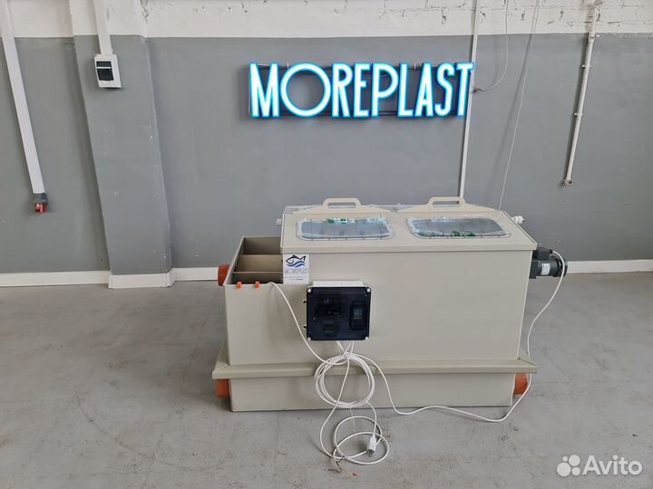 Барабанный фильтр для узв и пруда 100куб (e1a3)