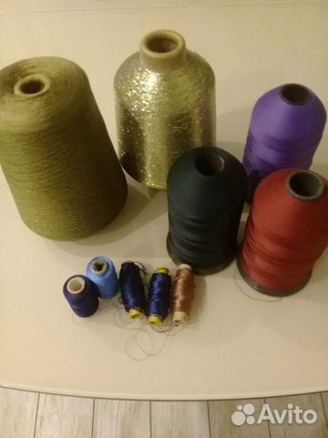 Нитки, большие бабины