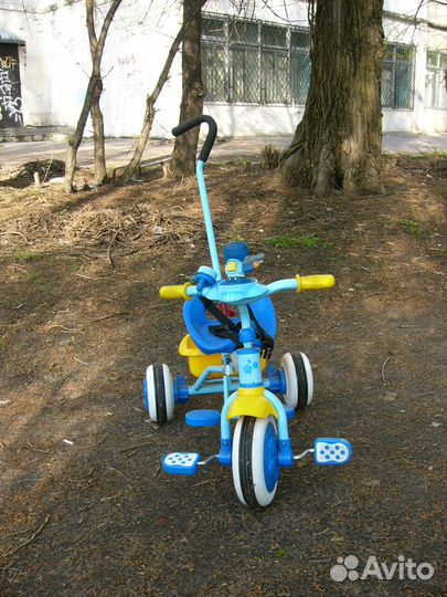 Детский велосипед с родительской ручкой