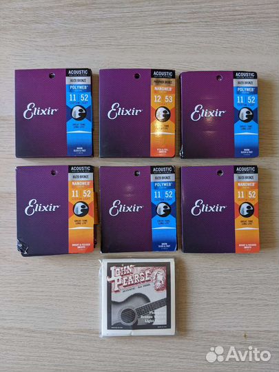 Струны Elixir акустика бас гитара