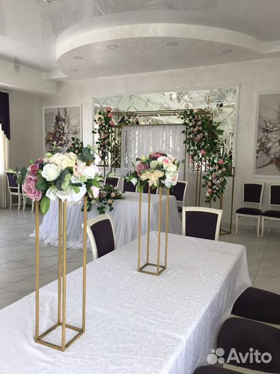 Оформление зала для свадьбы