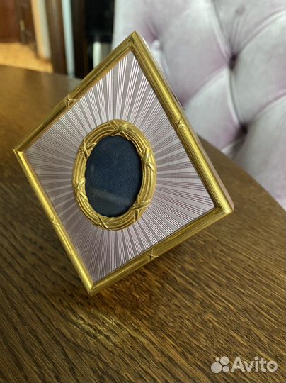 Серебрянная рамка с эмалью