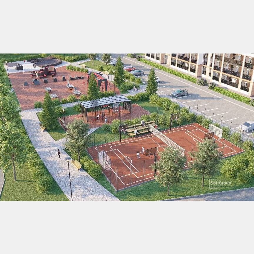 2-к. квартира, 51,7 м², 2/4 эт.