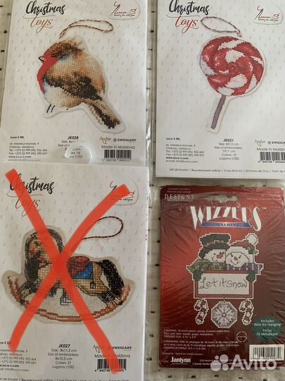 Остатки от наборов вышивки крестом luca-s