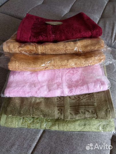 Полотенце махровое бамбук 100 процентов 6 шт