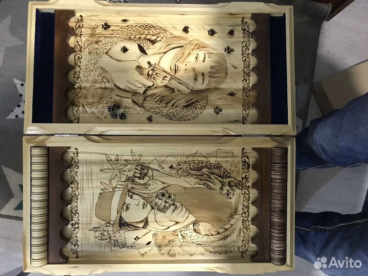 Нарды ручной работы новые