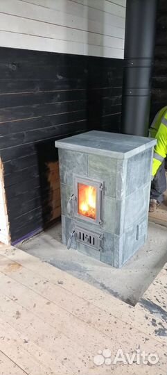 Печь-камин натуральный камень Elli/3
