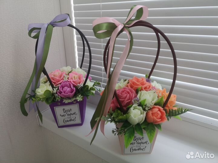 Букеты из мыла на 1 сентября