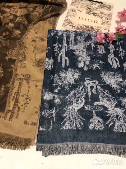 Палантин Диор двухсторонний