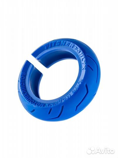 Серьга шина синяя