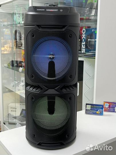 Мощная блютуз колонка с караоке ZQS6209 (гарантия)