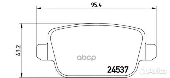 Колодки тормозные дисковые задн. ford focus II