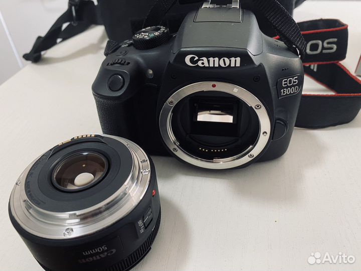 Canon eos 1300d с WiFi + ef 50mm 1.8 stm