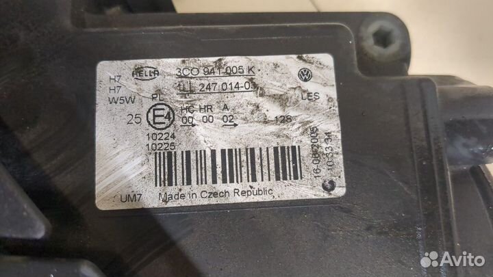 Фара (передняя) Volkswagen Passat 6, 2005