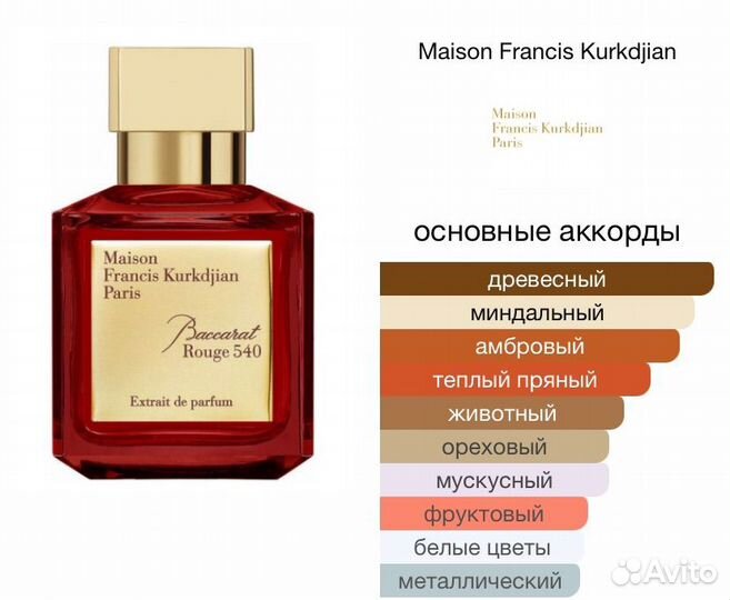 MFK Baccarat Rouge 540 Extrait Баккара Руж духи