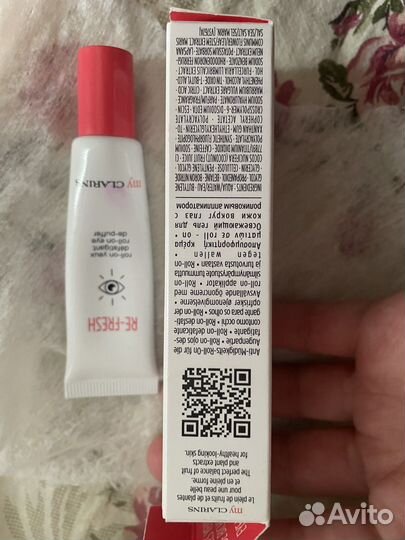 Крем под глаза clarins и база под макияж nyx