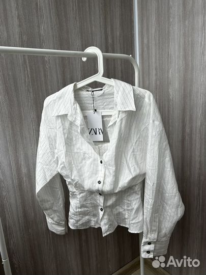 Блузка рубашка Zara новая коллекция в наличии S