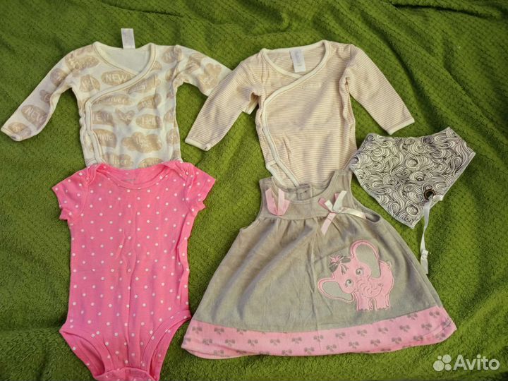 Вещи пакетом от 0 до 6 benetton, h&m, s'oliver